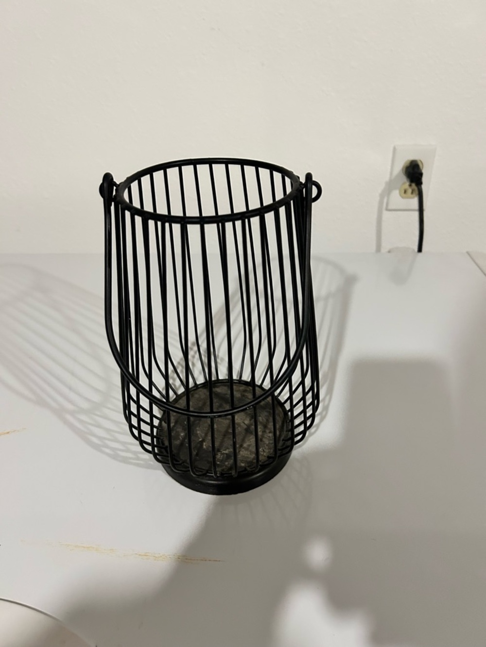 Mainstays Black Wire Cage Lantern with Handle